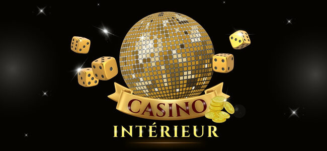 Intérieur du casino et boule disco